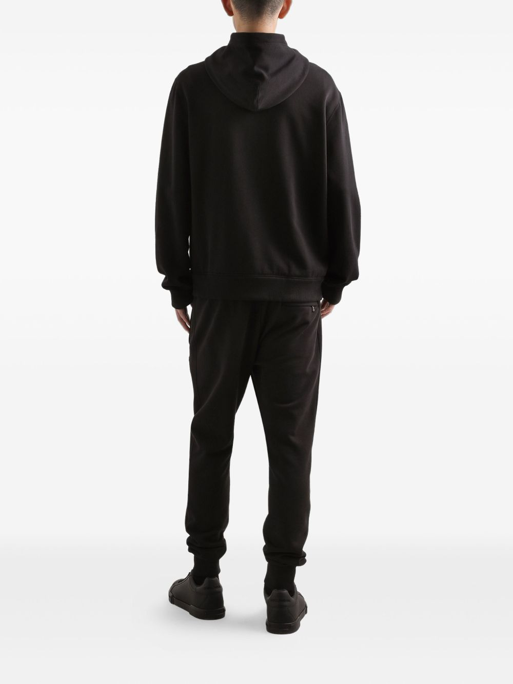 logo-applqiué zip-up hoodie - 3