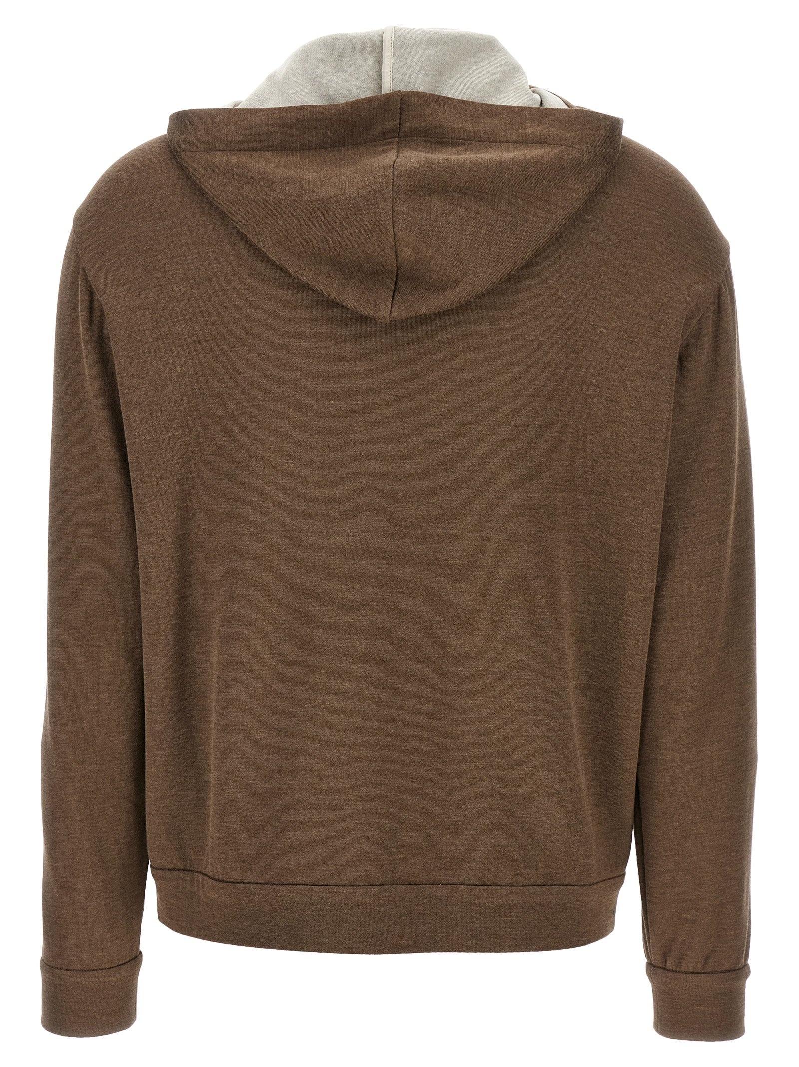 Precious Zipper Pull Sweatshirt Brown - 2