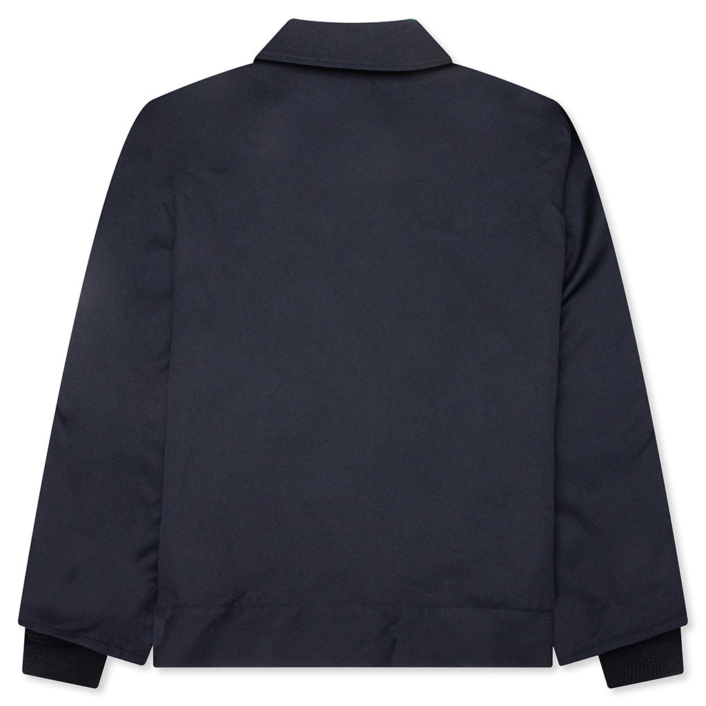 WOOL TWILL JACKET - BLACK - 2