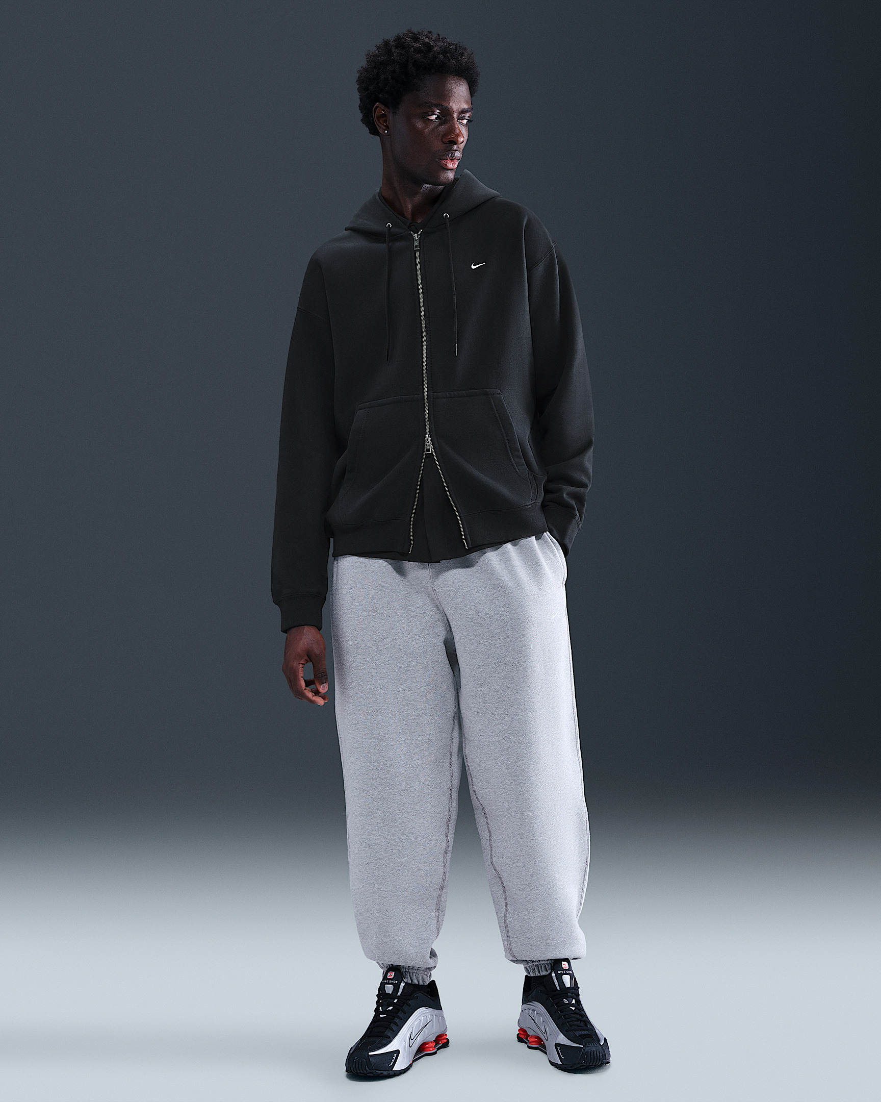Nike Solo Swoosh Men's Full-Zip Fleece Hoodie - 4