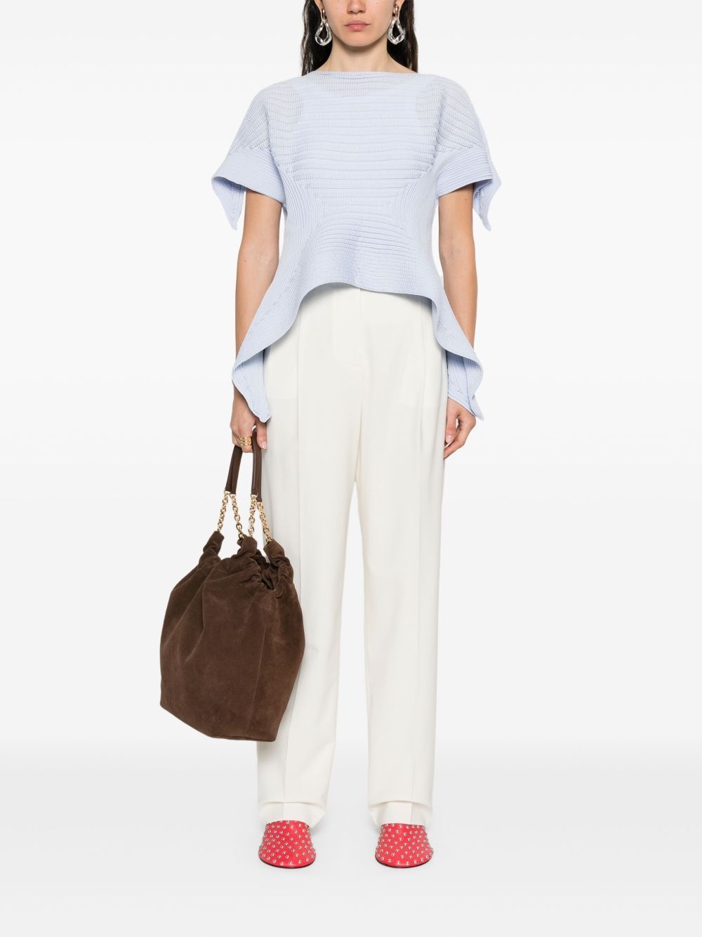 logo-embroidered trousers - 2