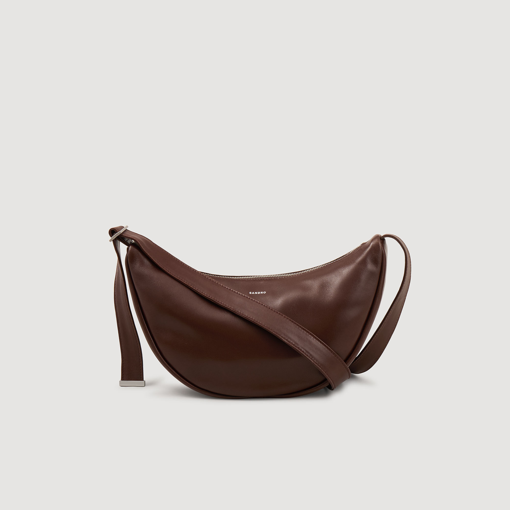 SMALL LEATHER HOBO BAG - 1