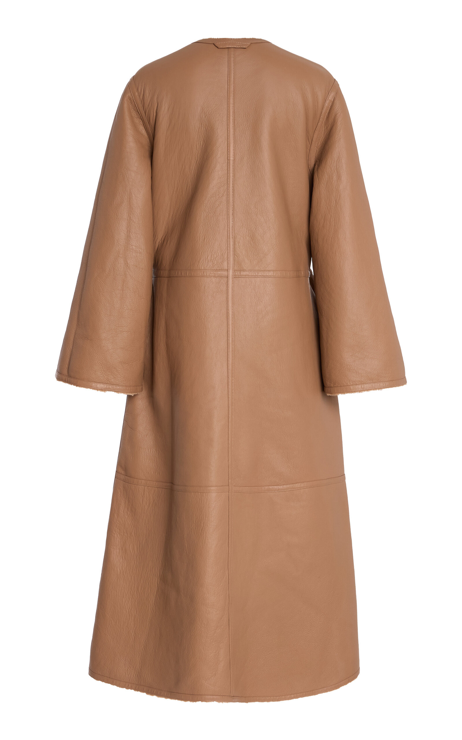 Sandria Reversible Shearling Coat brown - 4