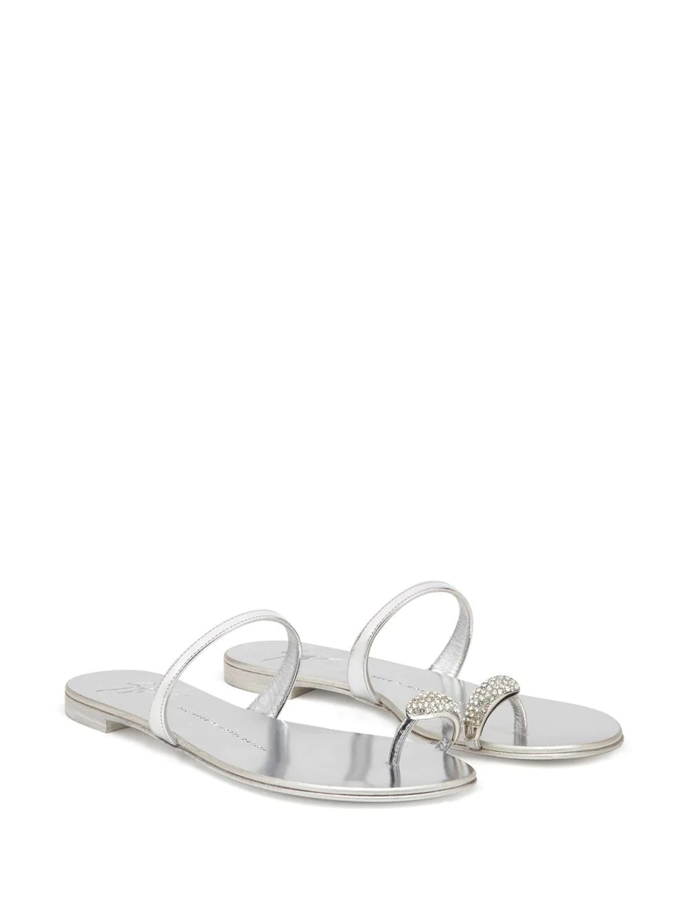 Ring crystal-embellished sandals - 2