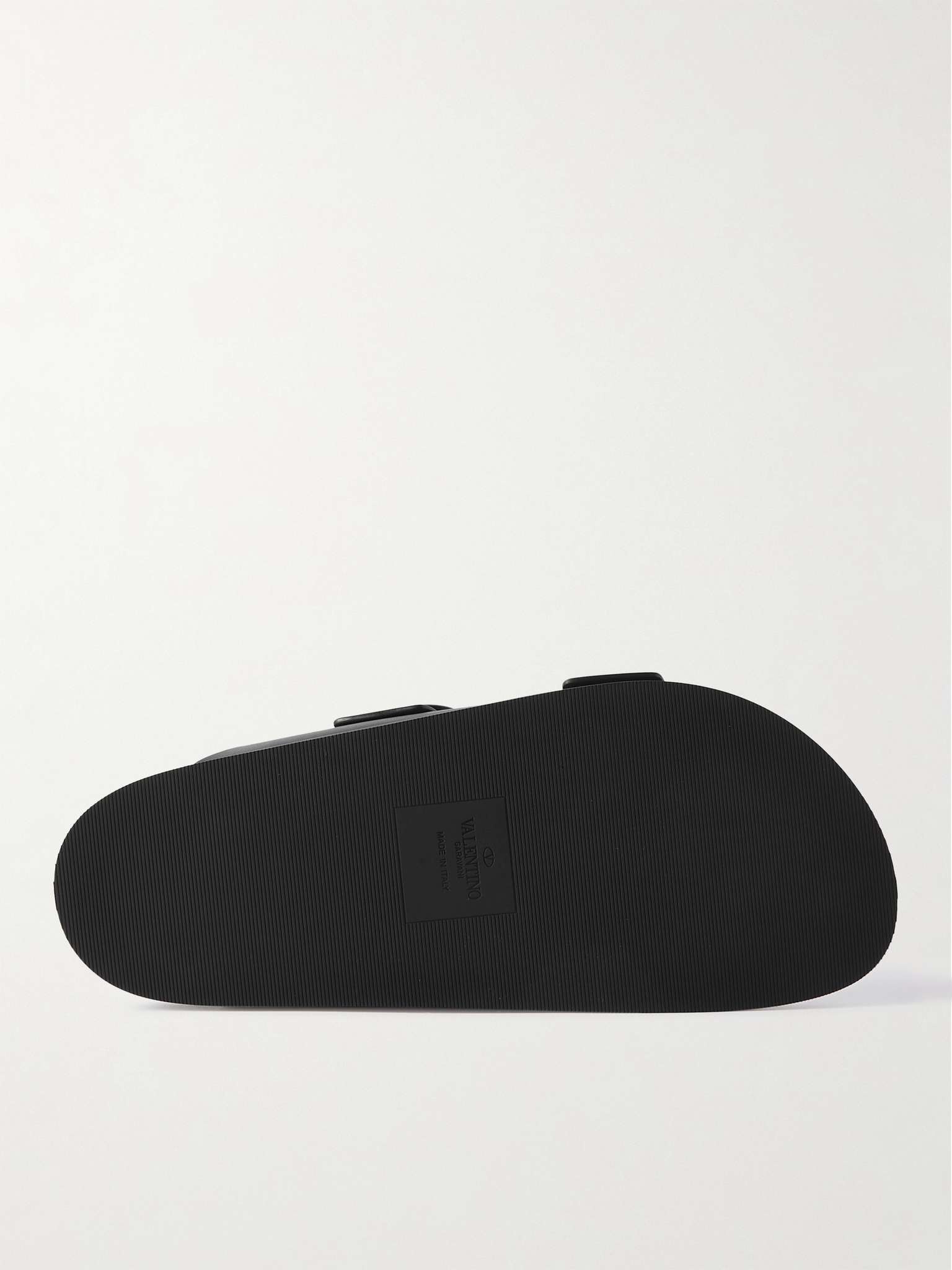 Smooth Leather Slides - 3