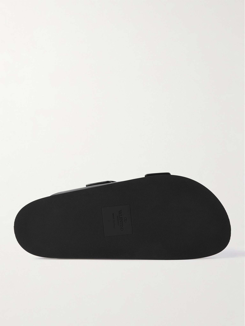 Smooth Leather Slides 3