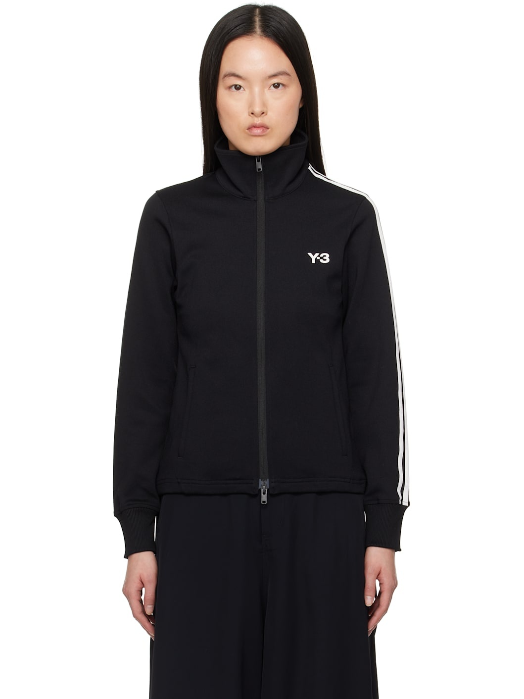 Black 3-Stripes Track Jacket - 1