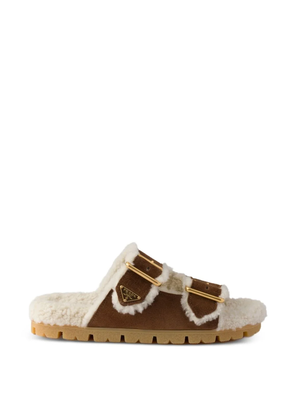 shearling slides - 1