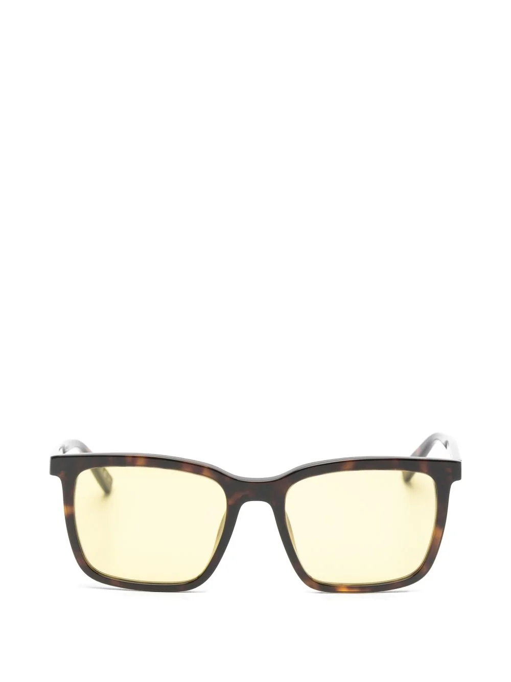 tortoiseshell-effect square-frame sunglasses - 1