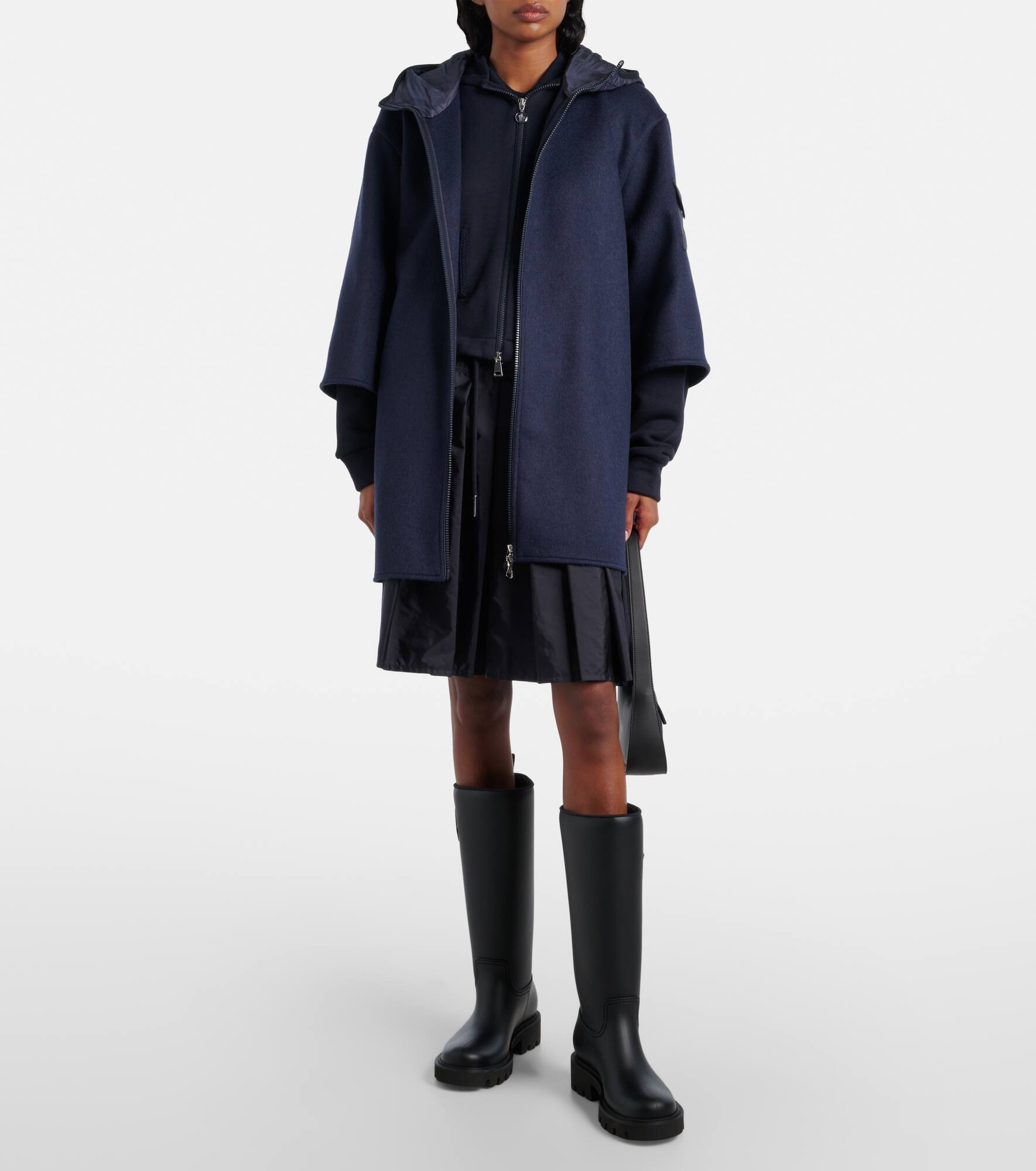 Wool-blend cape - 2
