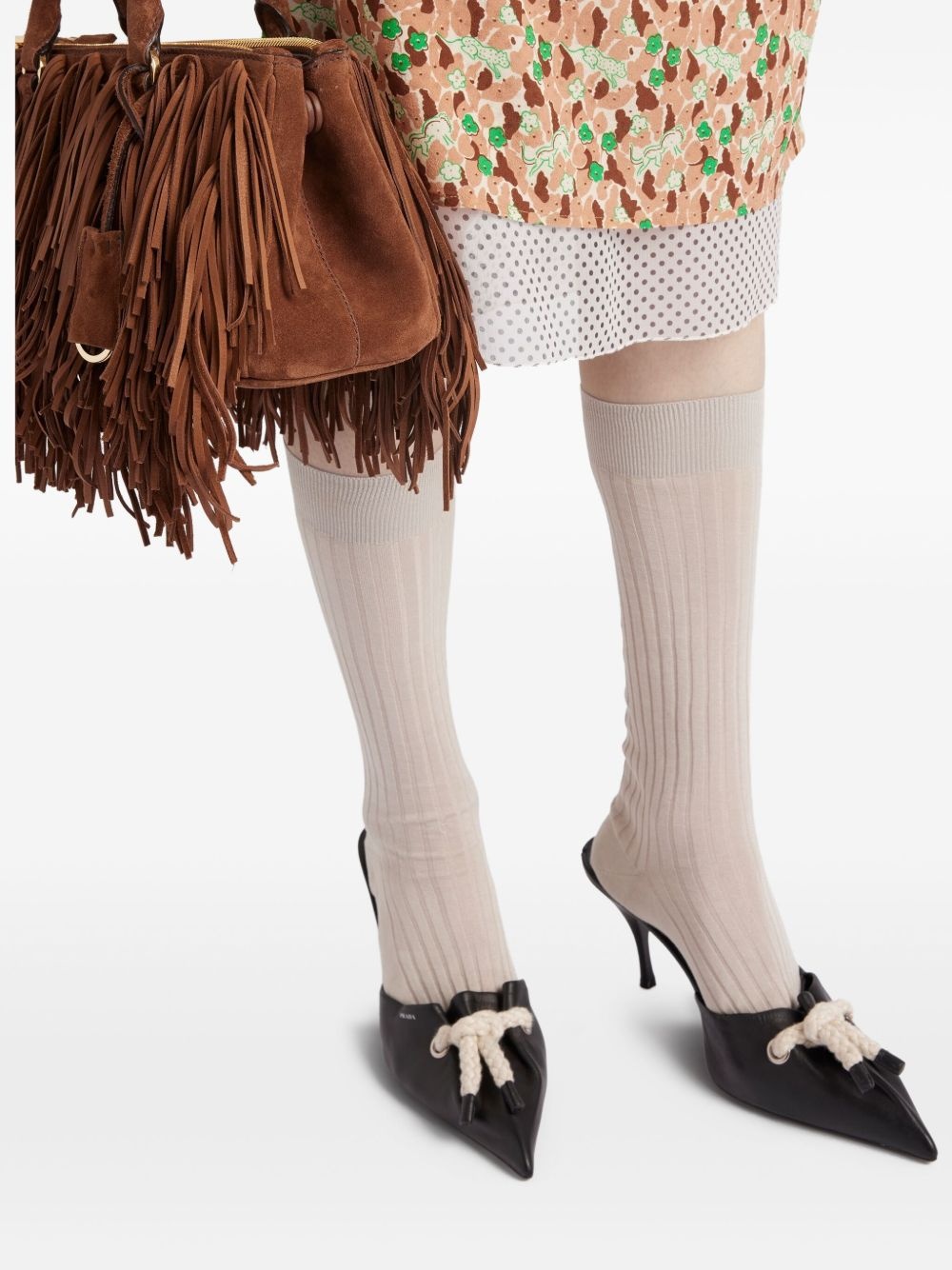 braided-detail mules - 6