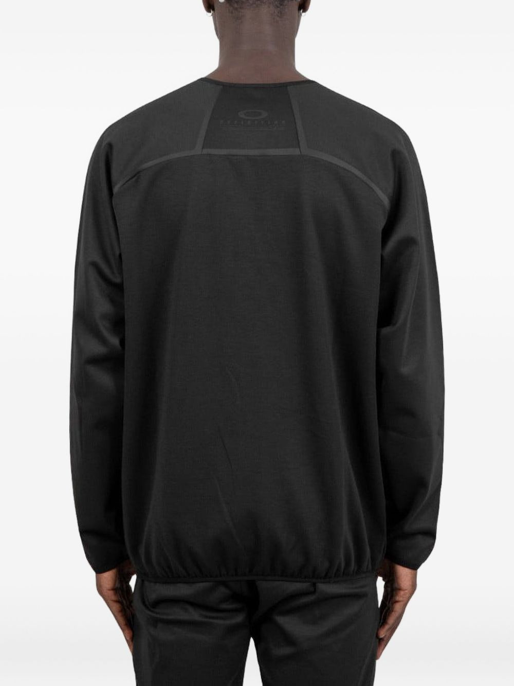 curved-hem crewneck jumper - 3