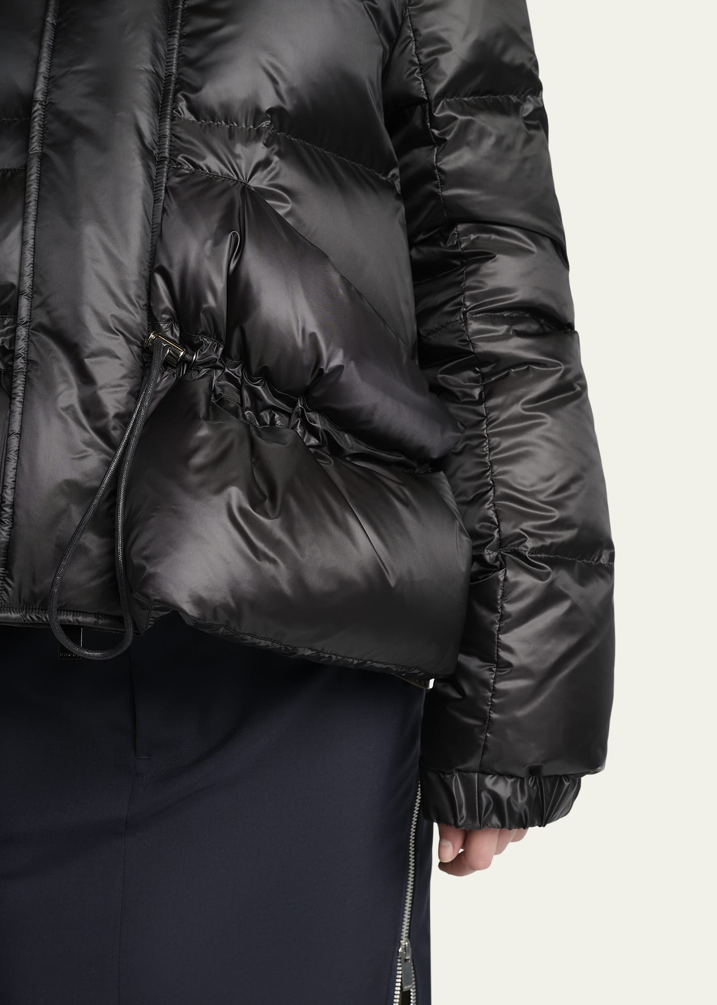 Puffer Jacket With Detachable Hood - 5