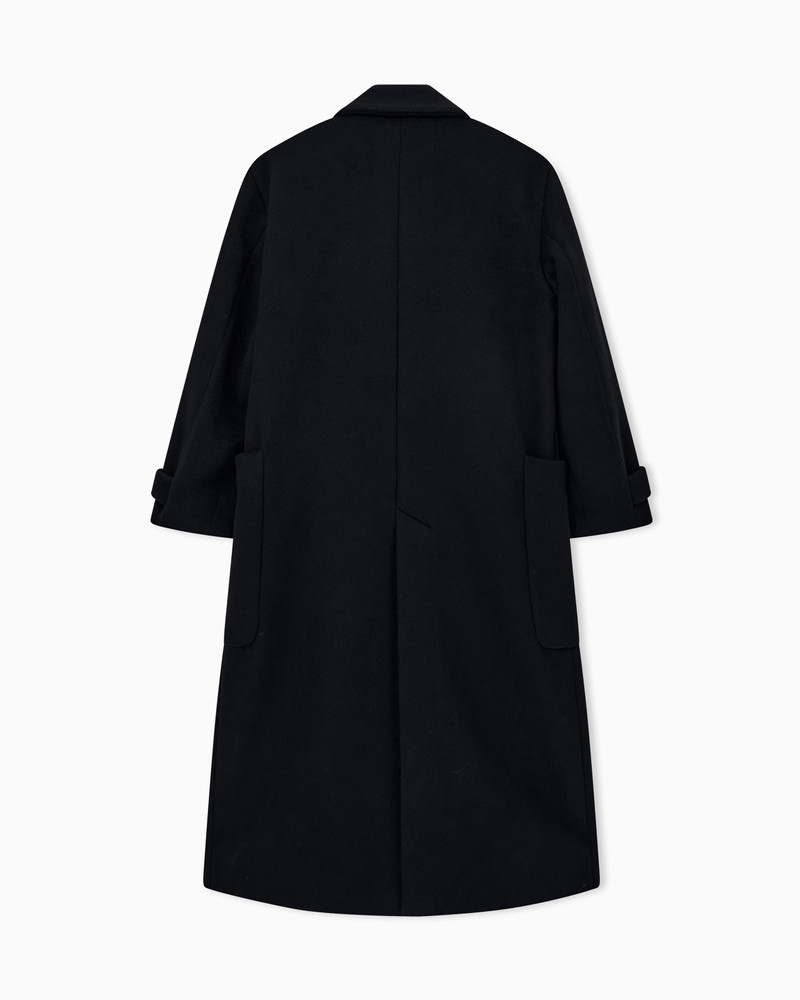 OVERSIZED DOUBLE-BREASTED COAT IN DOUBLE CASHMERE WITH LAPELS 2