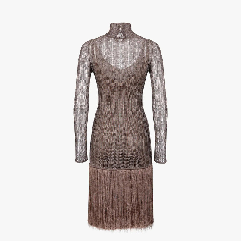Brown viscose dress 2