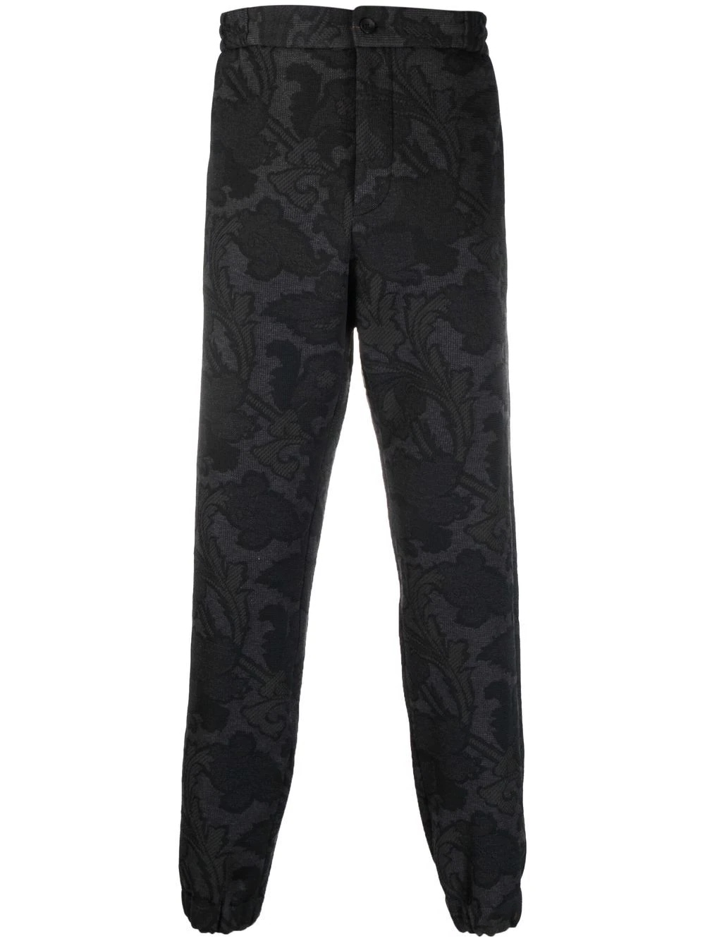 paisley-pattern track trousers - 1