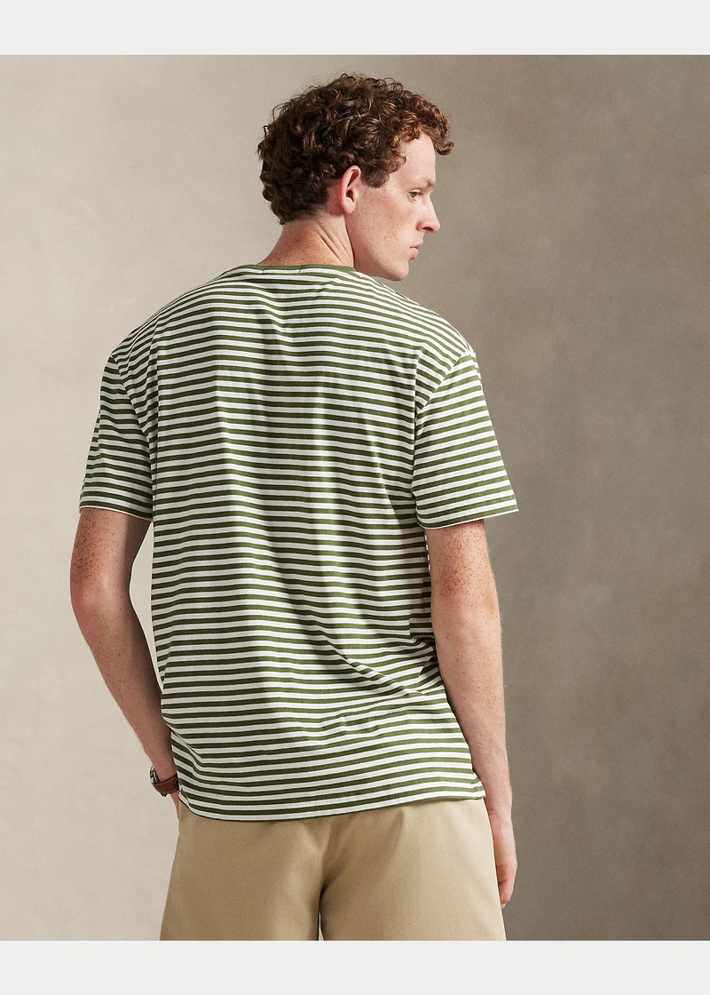 Classic Fit Striped Jersey T-Shirt 4