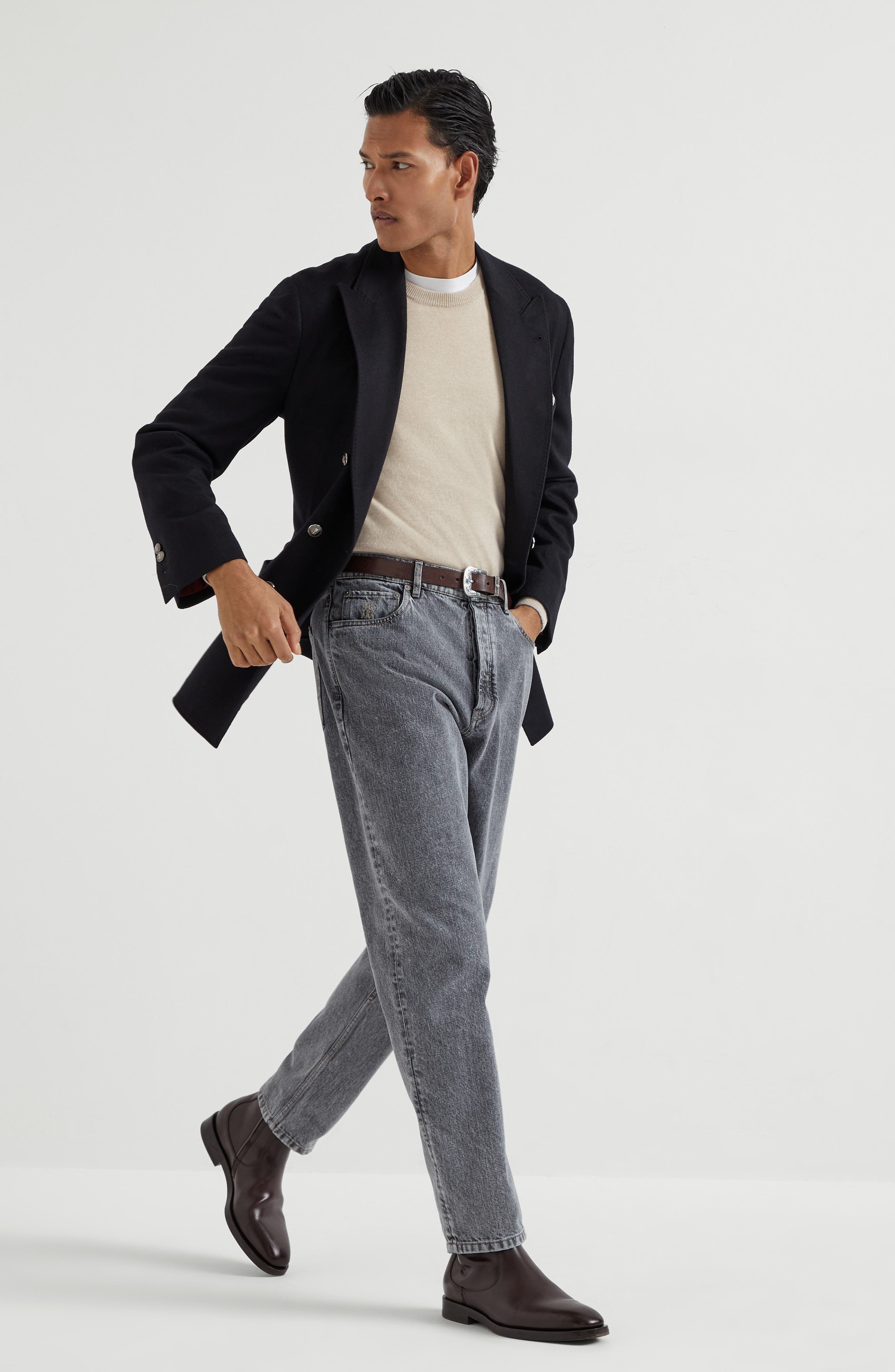 Brunello Cucinelli Five-pocket trousers in Medium Grey at Nordstrom - 5