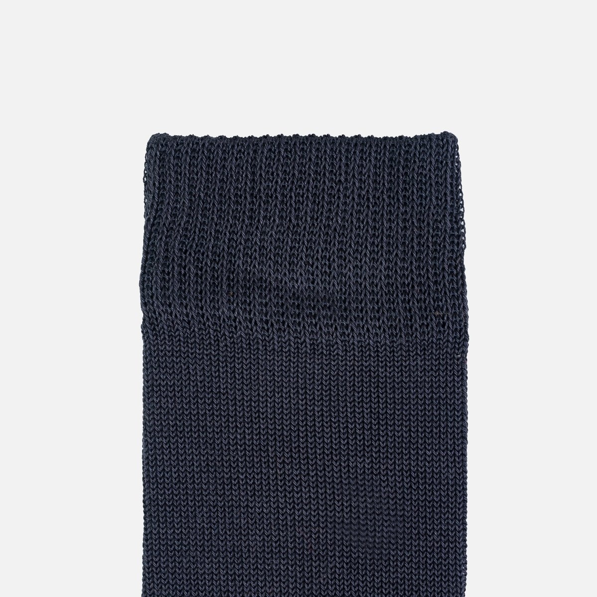 DEC-MER-BLK Decka Plain Mercerized Socks - Black - 2