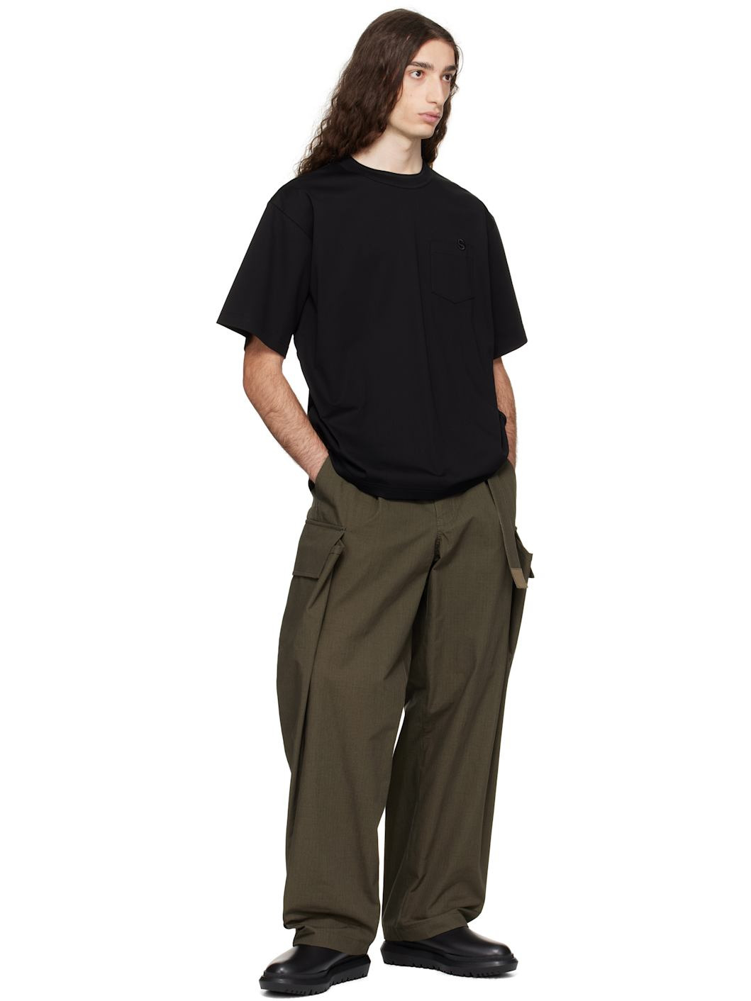 Khaki Rip Stop Cargo Pants - 4