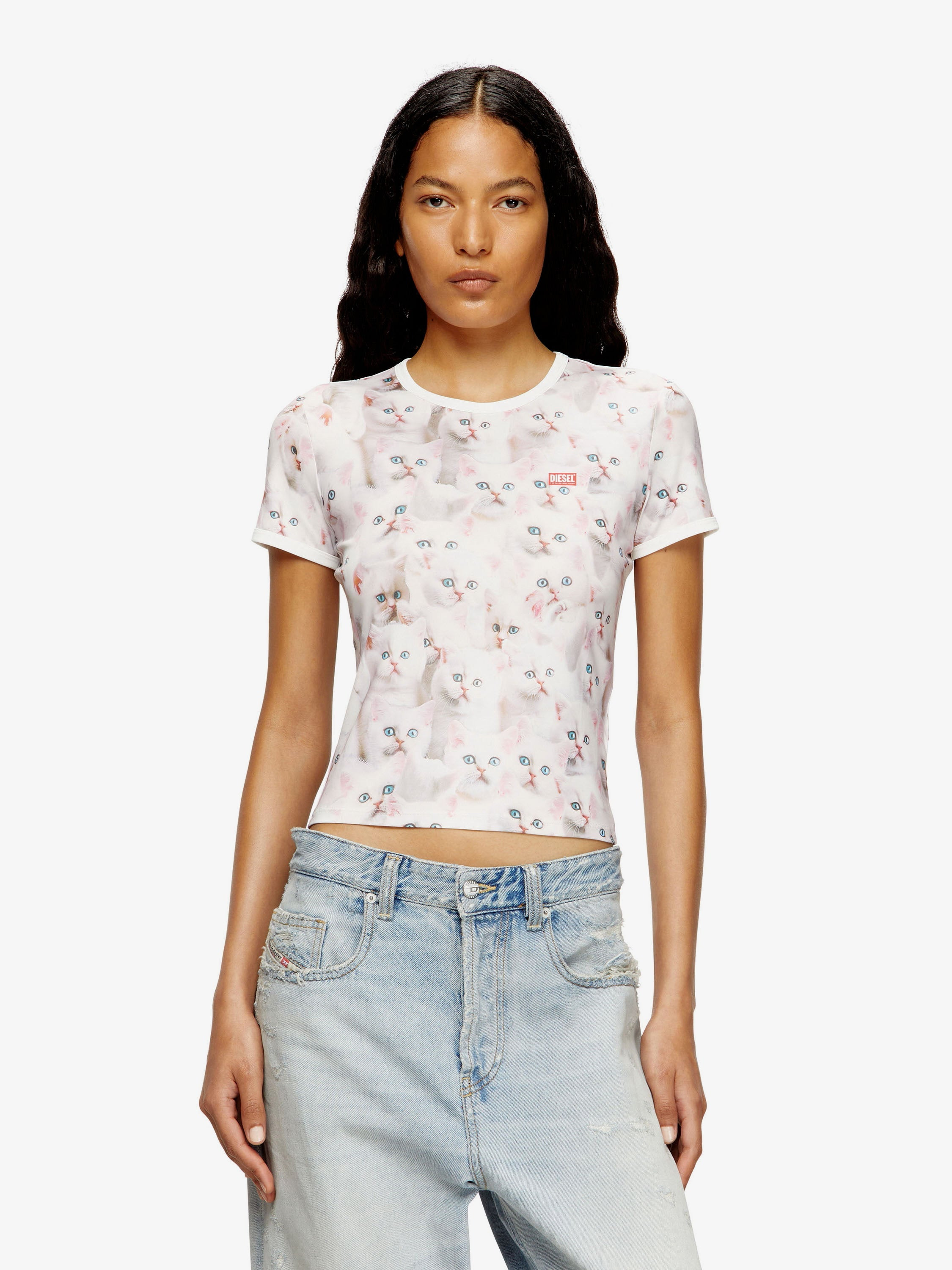 Diesel T-Unclau Stretch Fabric T-Shirt - 3