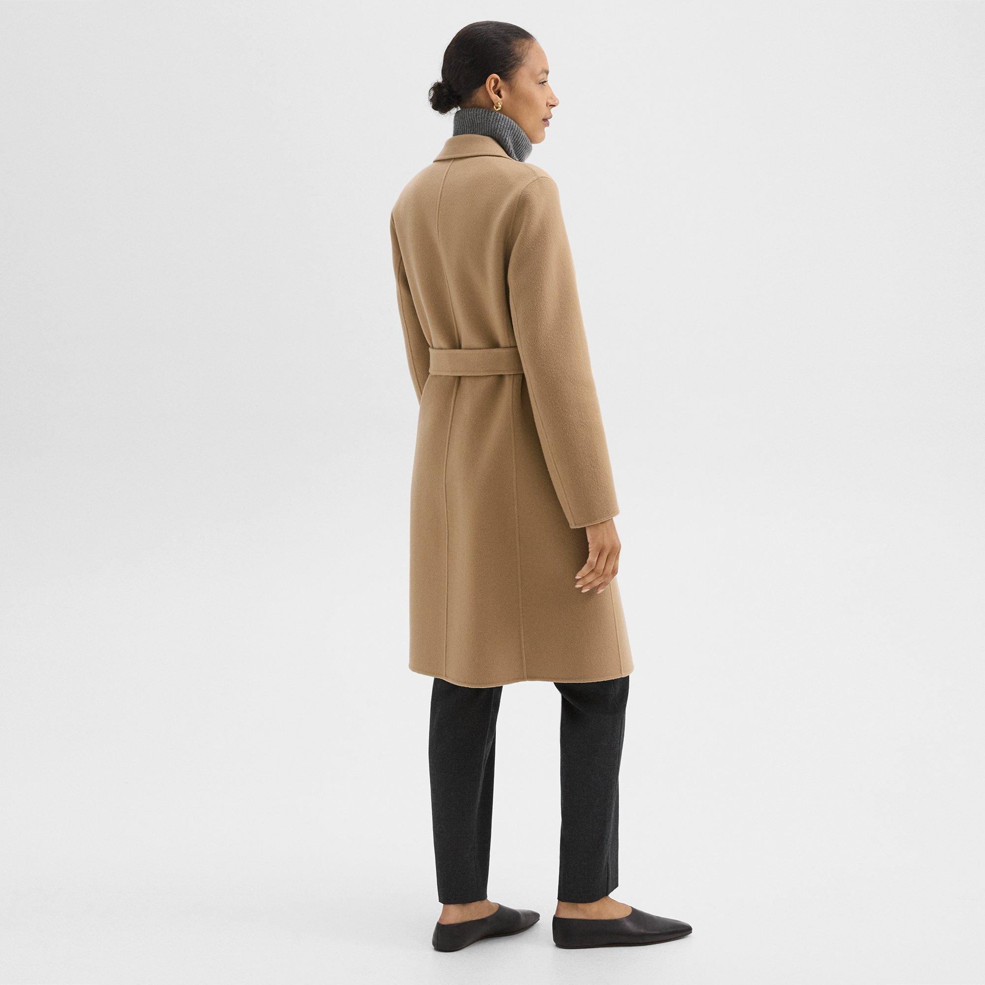 Wrap Coat in Double-Face Wool-Cashmere - 4