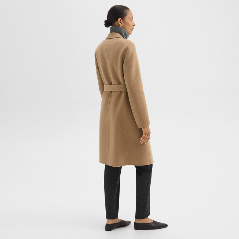 Theory Wrap Coat in Double-Face Wool-Cashmere outlook
