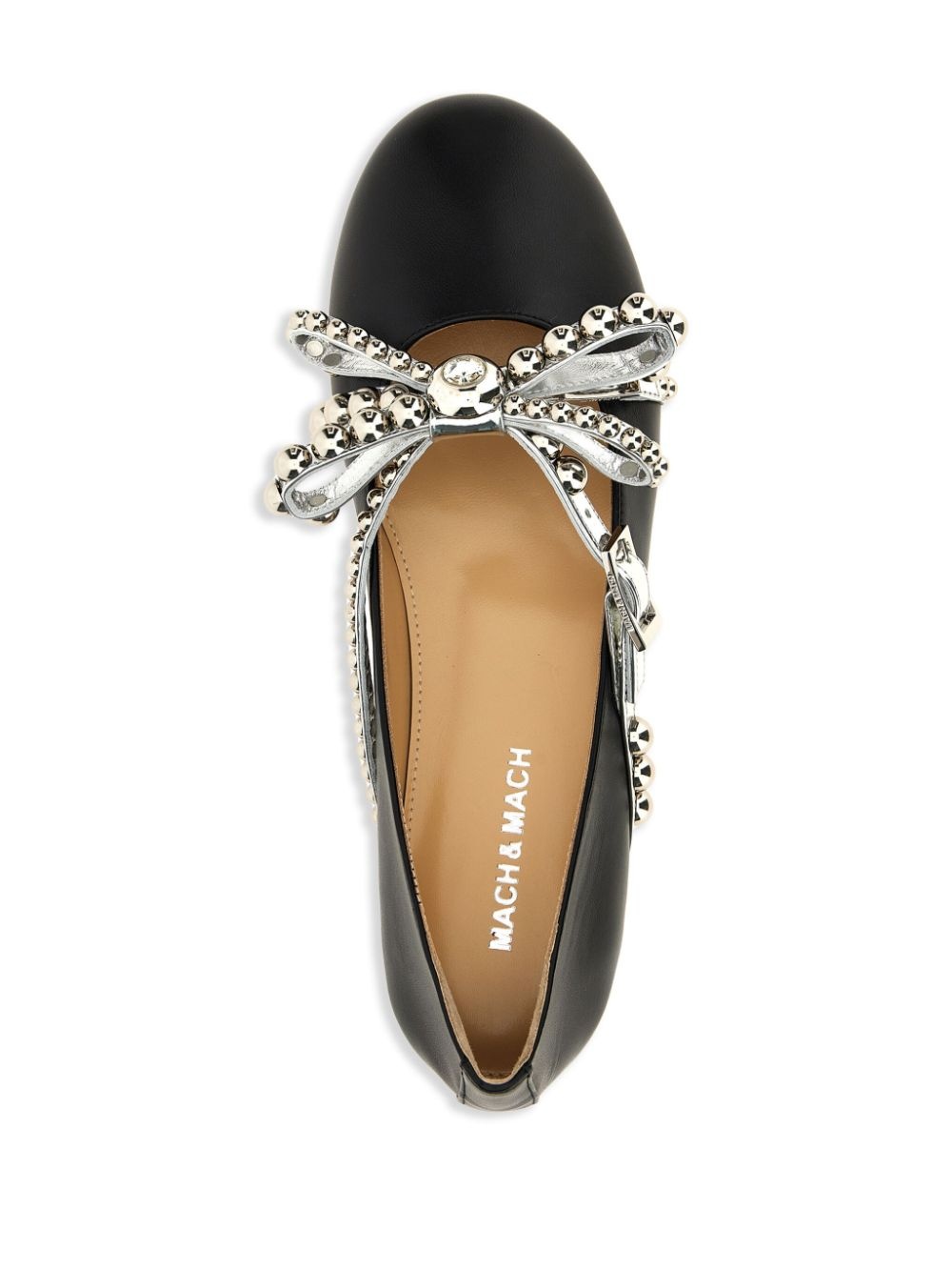 stud-embellished ballet flats - 4