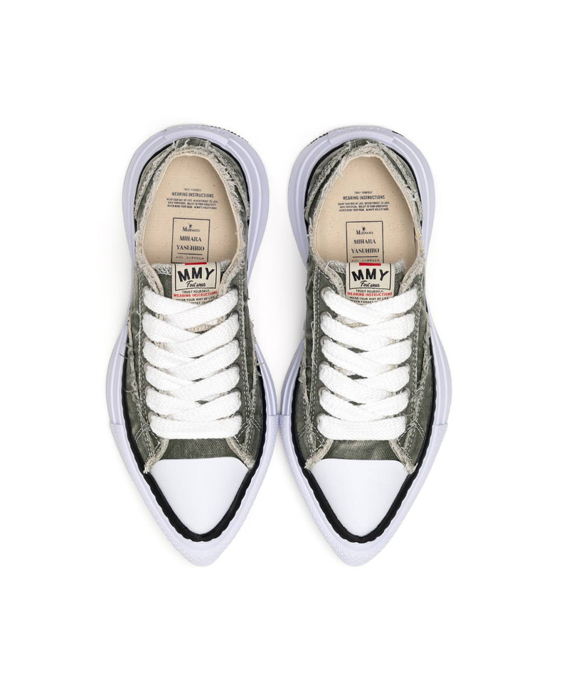 Maison MIHARAYASUHIRO "YUCCA" OG Sole Bleach-Wash Denim Canvas Low-top Sneaker outlook
