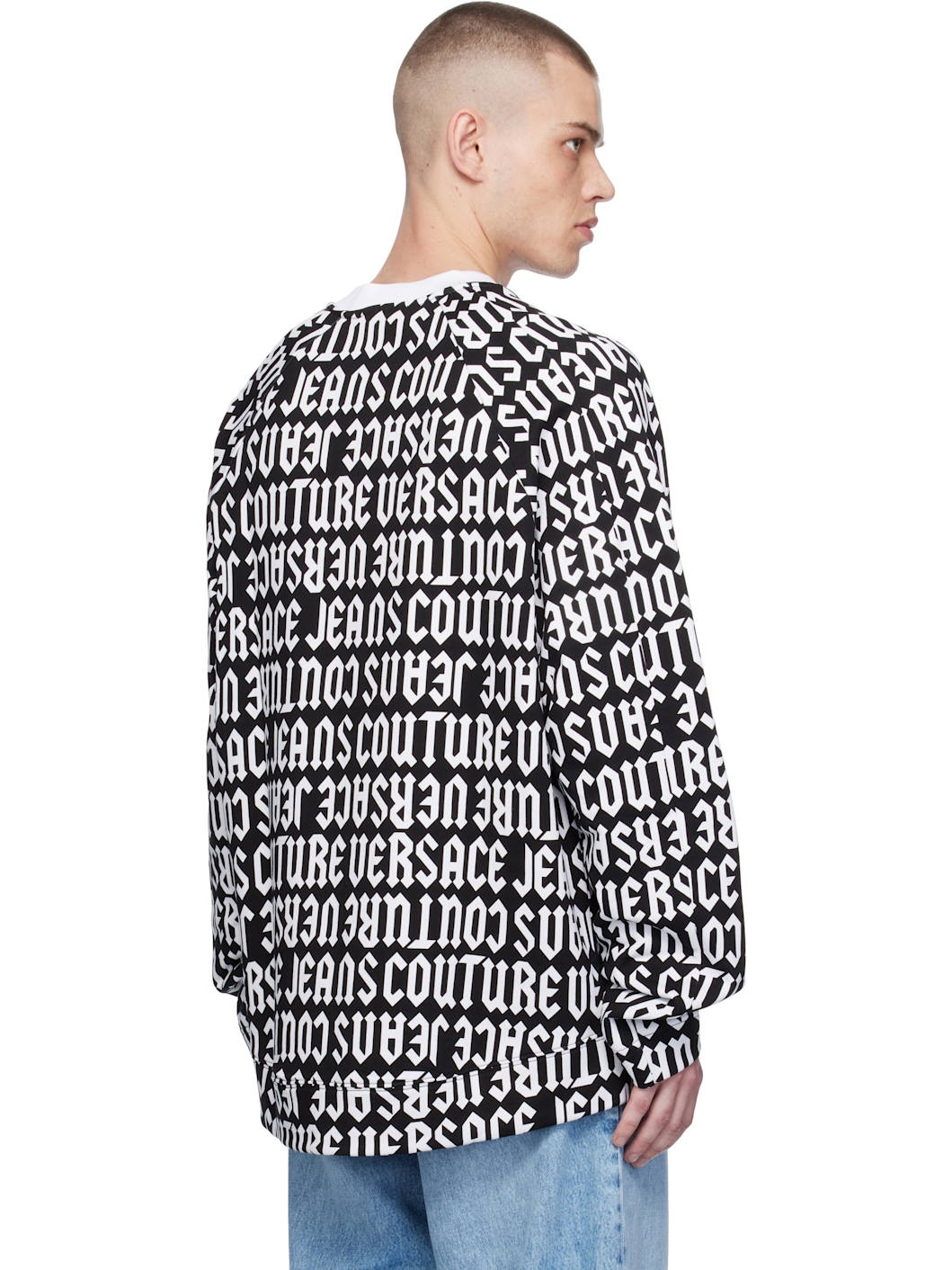 Black & White Logomania Sweatshirt - 3
