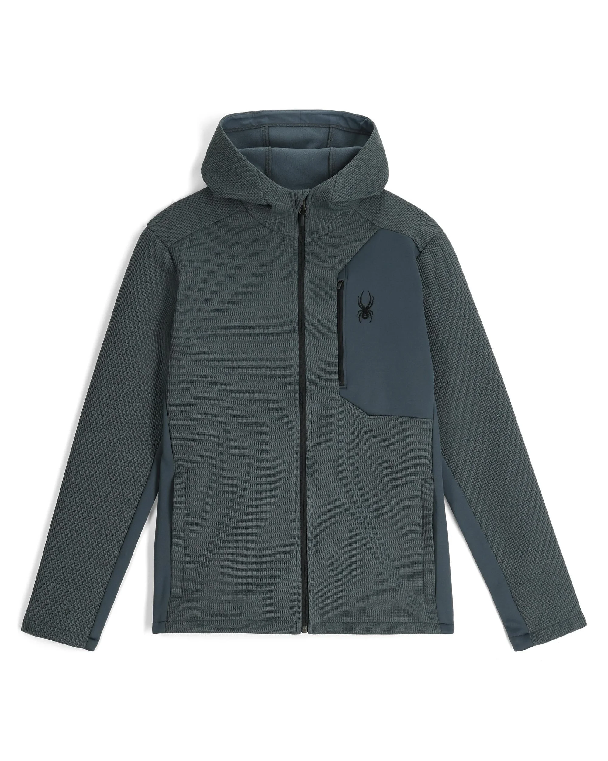 Mens Bandit Hooded Jacket - Slate Blue - 1