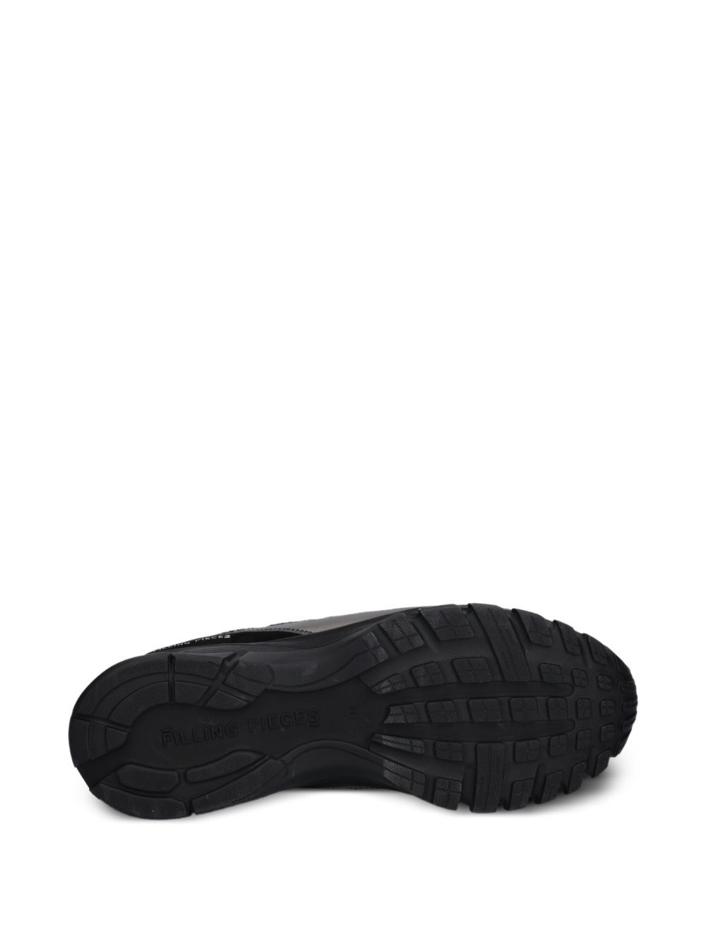 metallic-panel mesh sneakers - 4