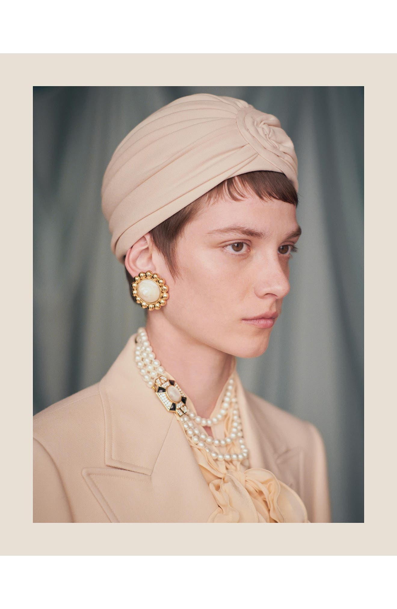 Valentino Garavani Family Layered Pendant Necklace in Black/Gold at Nordstrom - 5