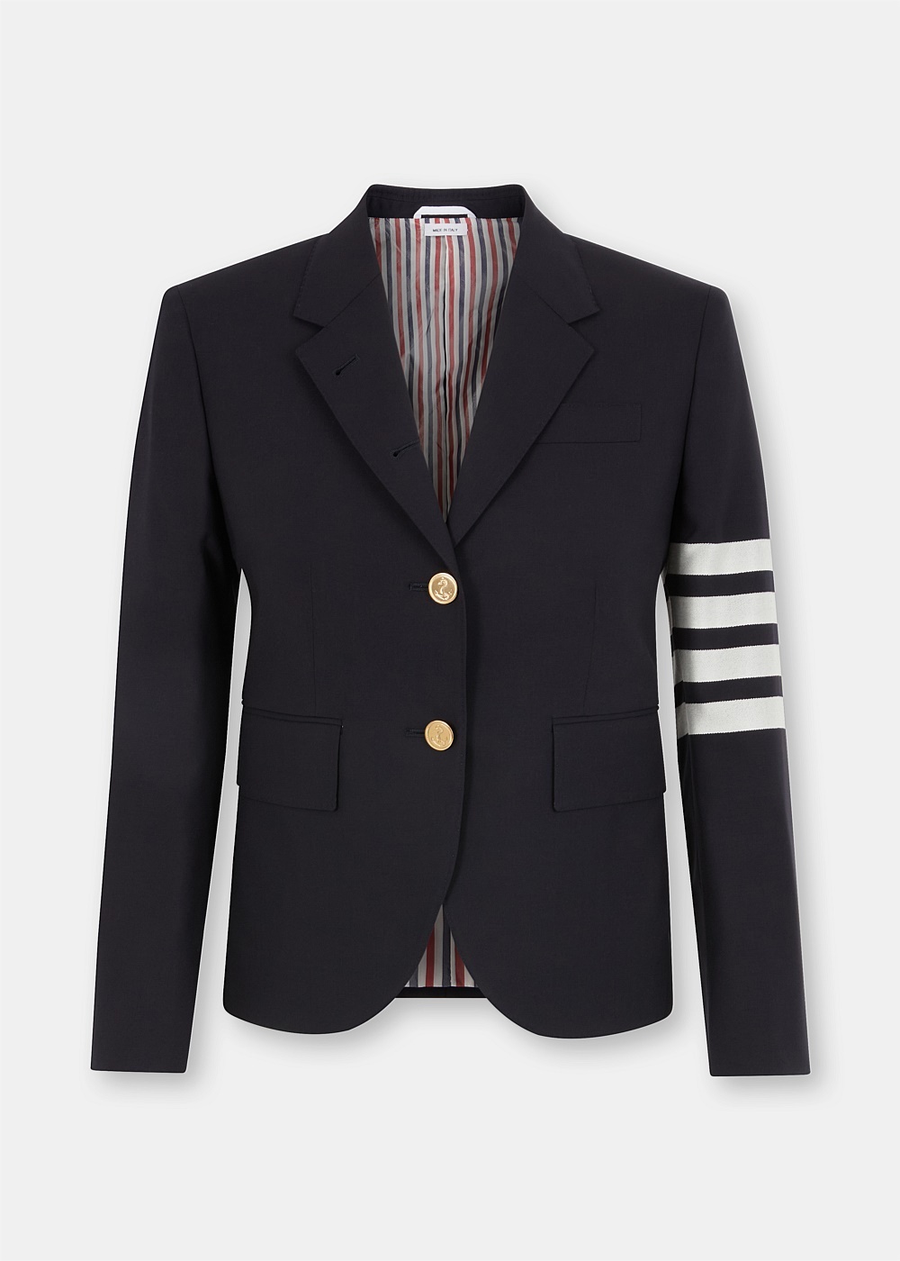 Navy 4-Bar Sports Coat - 1