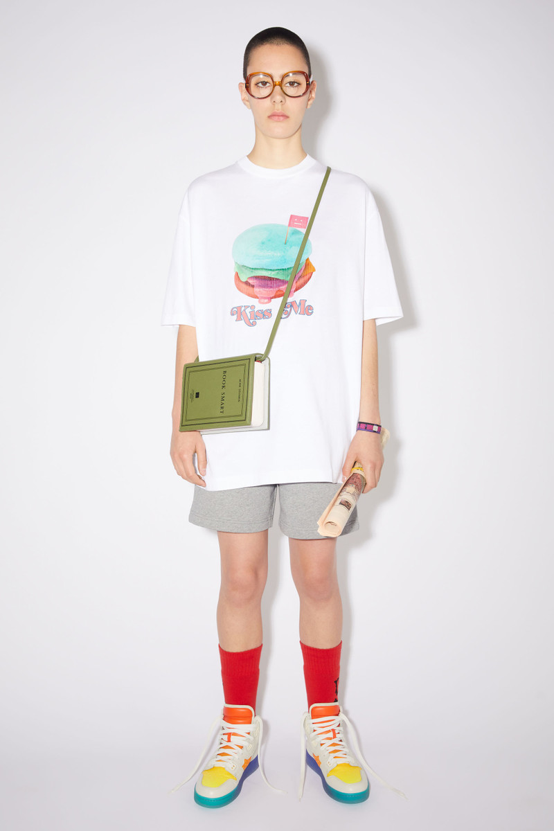 Acne Studios High top leather sneakers - Off white/multi outlook