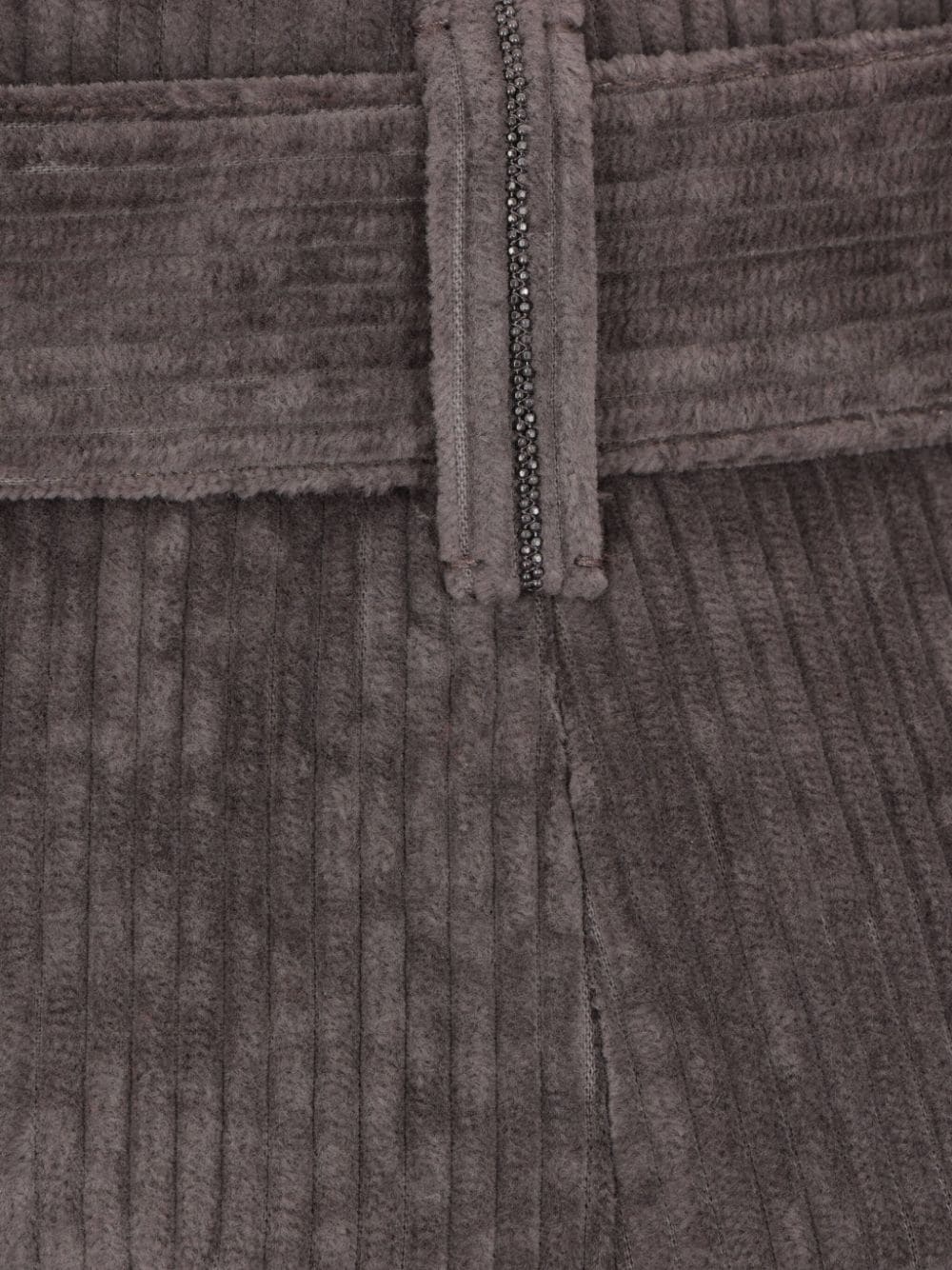 belted corduroy trousers - 4
