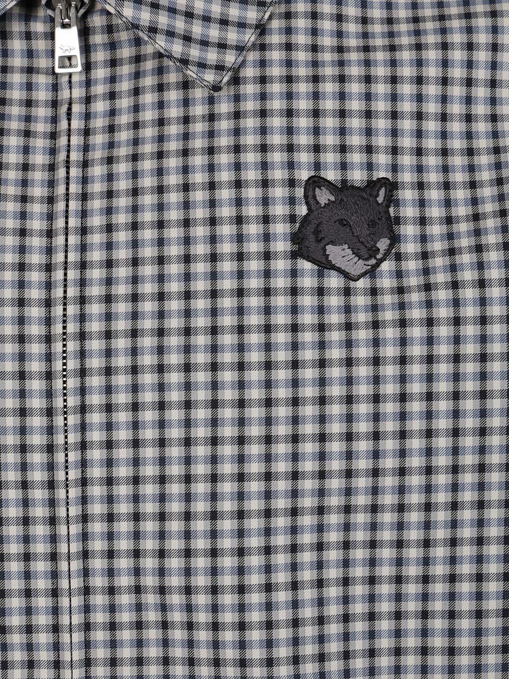 checked shirt jacket - 3