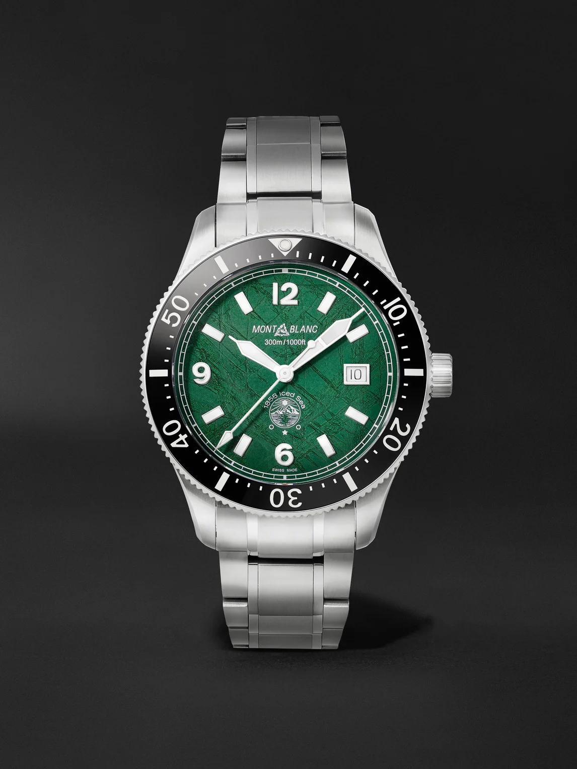 1858 Iced Sea Automatic Stainless Steel and Ceramic Watch, Ref. MB130810 - 1