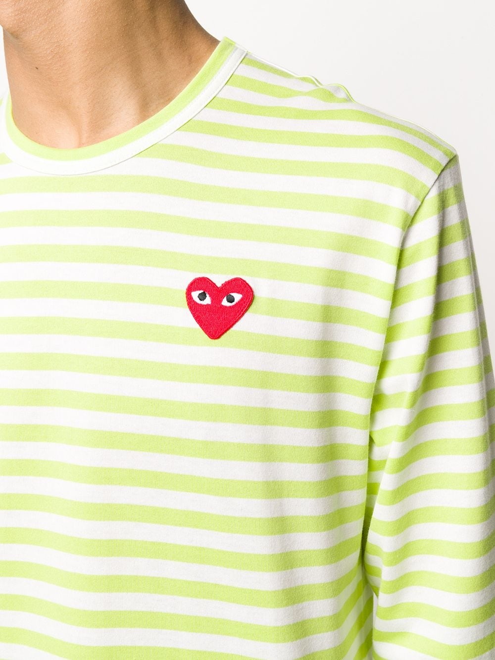 STRIPED HEART-LOGO T-SHIRT - 4
