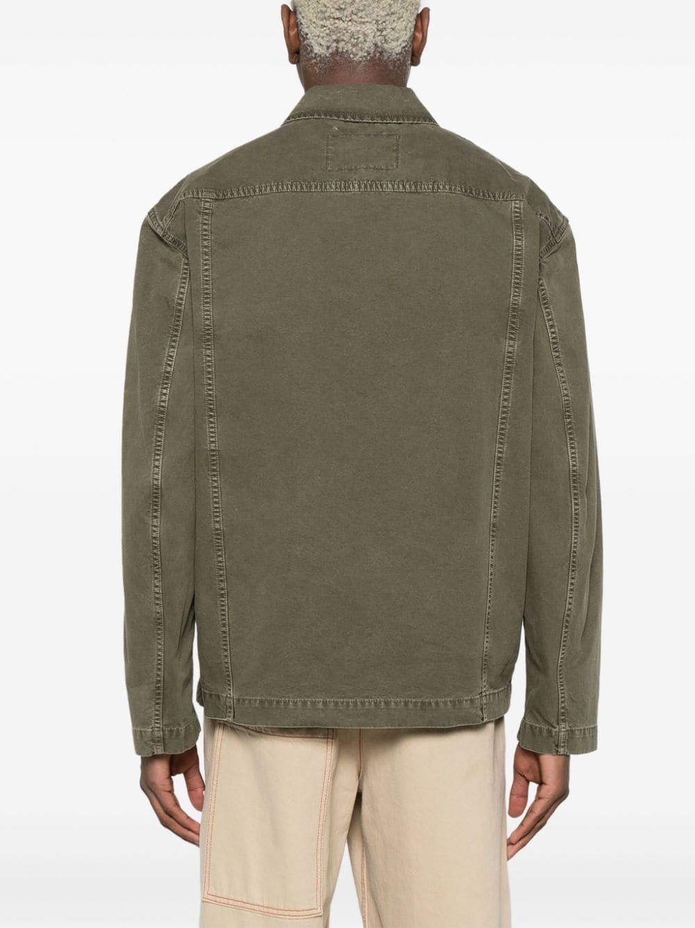 gabardine appliqué shirt - 4