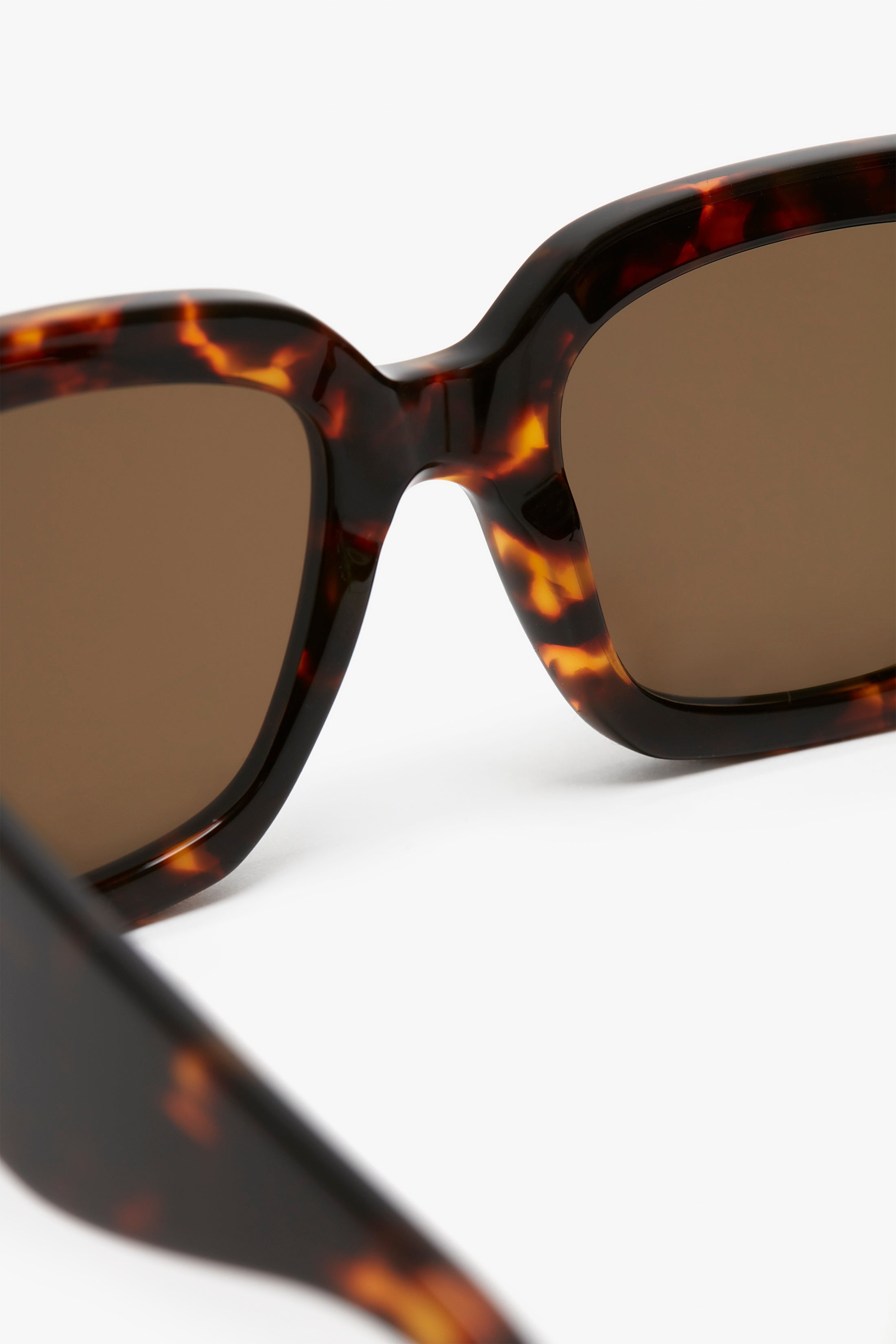 VB Monogram Detail Sunglasses in Dark Havana - 6