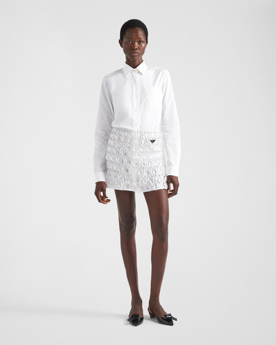 Prada Miniskirt with jeweled fringe outlook