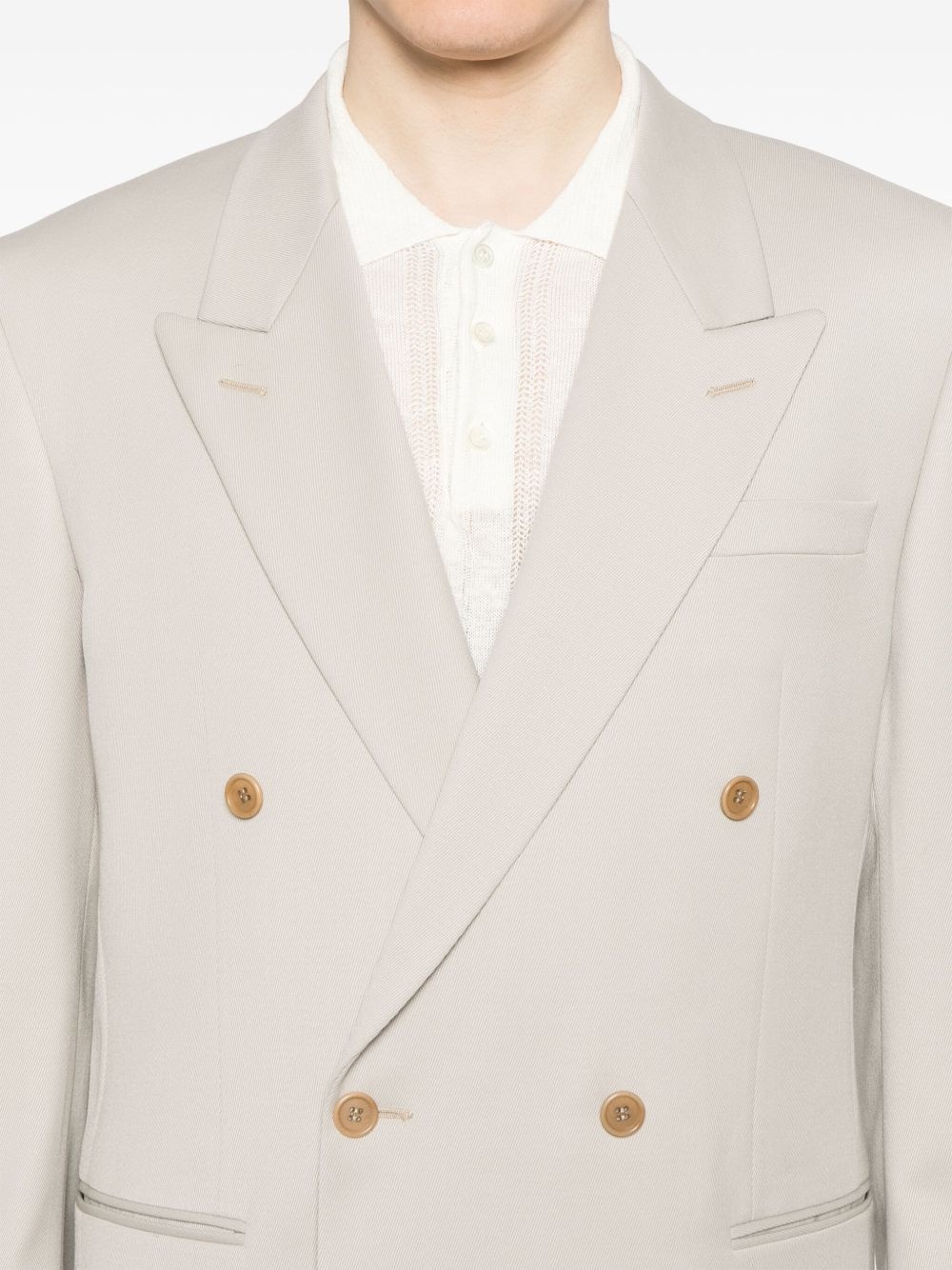 90's double-breasted blazer - 5
