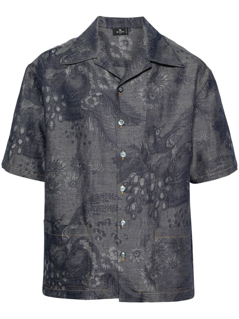 patterned-jacquard shirt 1