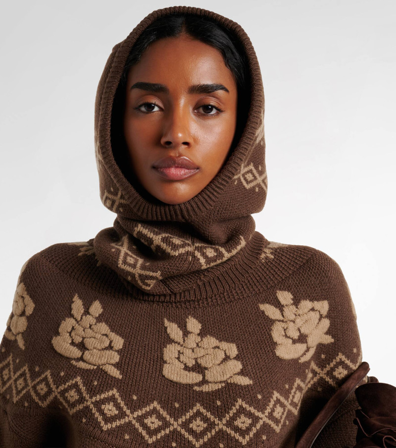 MAGDA BUTRYM Argyle wool hood outlook