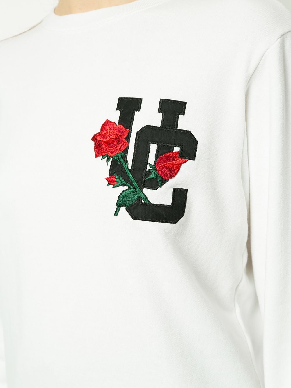 UNDERCOVER embroidered rose sweatshirt | REVERSIBLE