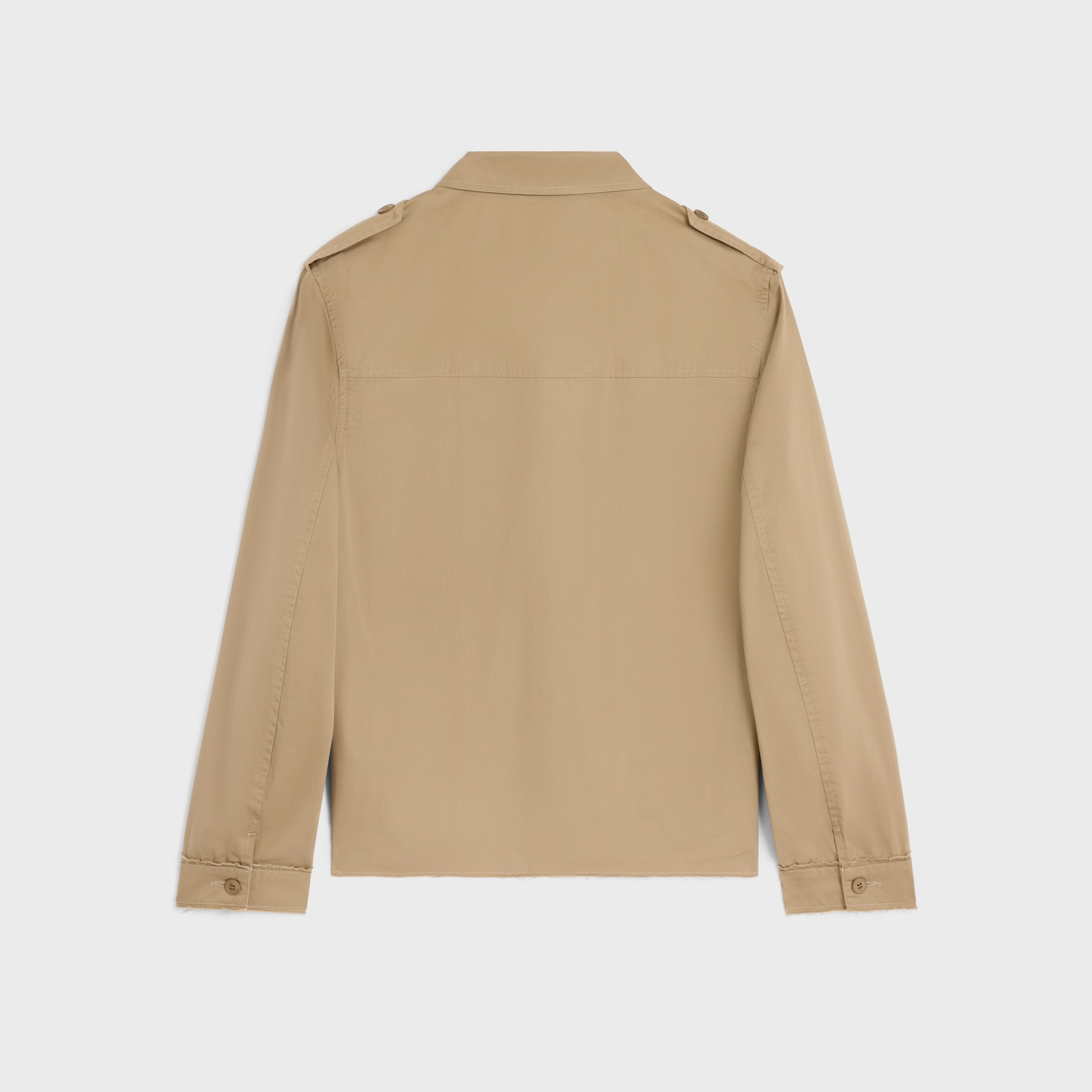 saharienne jacket in cotton linen - 2