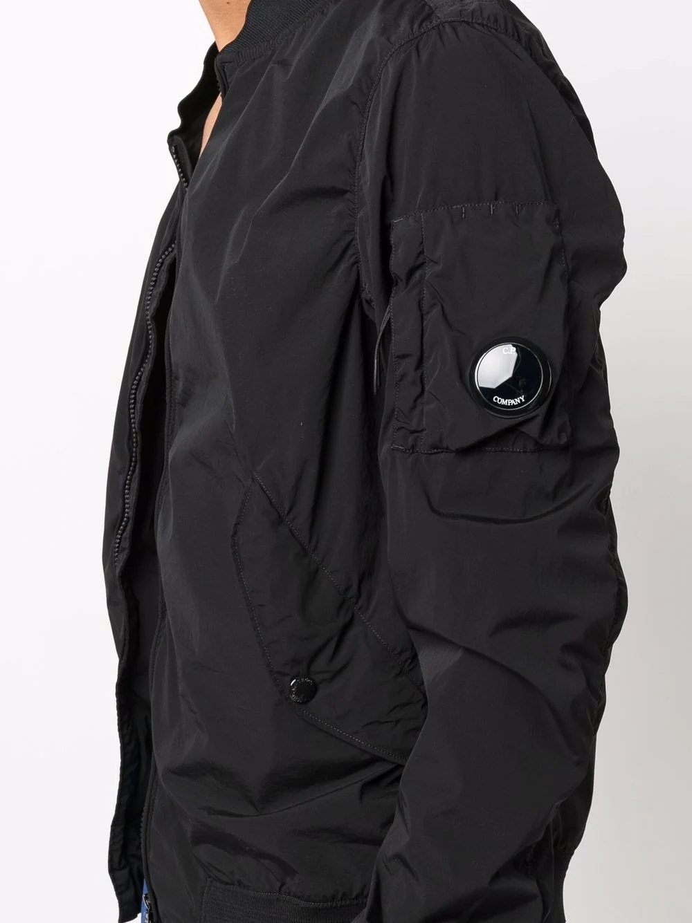 logo-patch sleeve jacket - 5