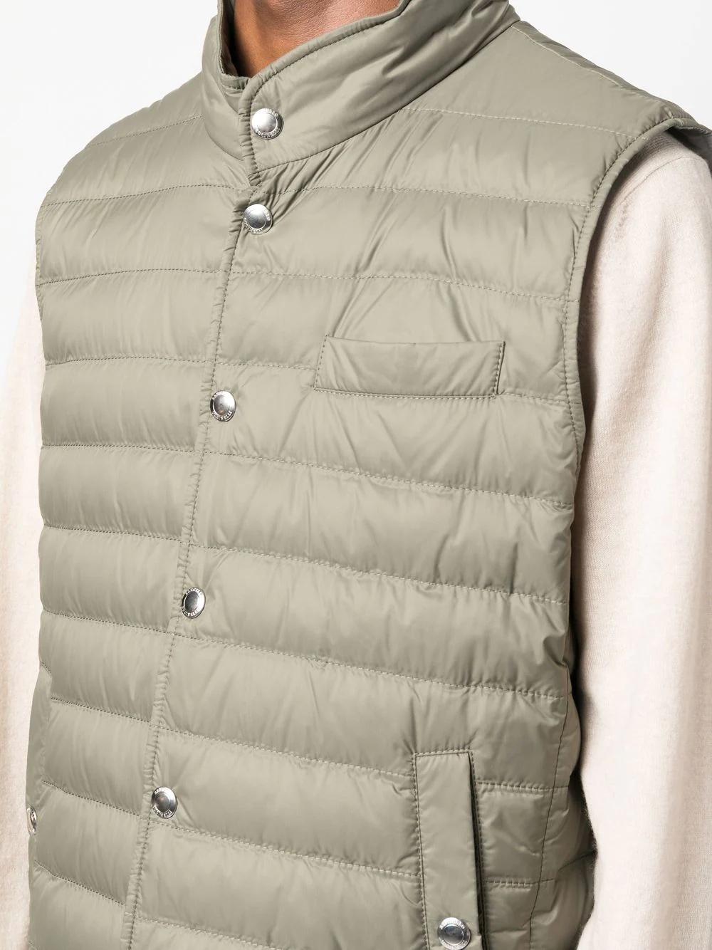 button-up padded gilet - 5