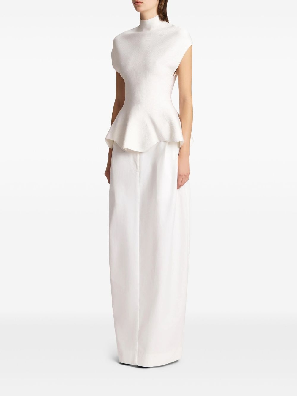 peplum-hem top - 2